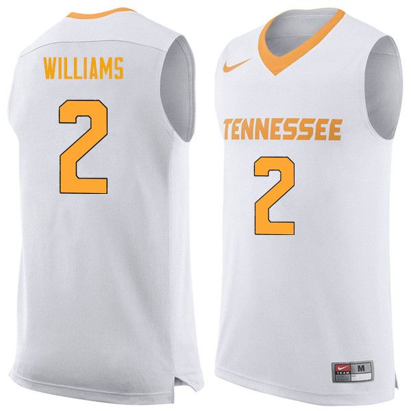 Men #2 Grant Williams Tennessee Volunteers College Basketball Jerseys Sale-White